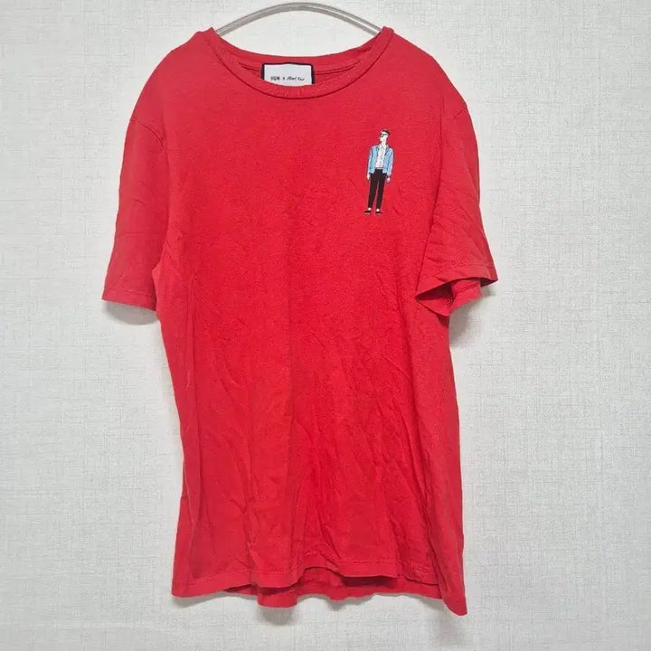 [BUNJANG] Red Character T-Shirt / 캐릭터 반팔티셔츠