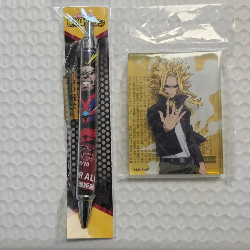 [BUNJANG] My Hero Academia All Might Pen &amp; Acrylic Block Set / 올마이트 볼펜&amp;아크릴 블록 세트 나히아 히로아카 코롯토 트루폼 머슬폼