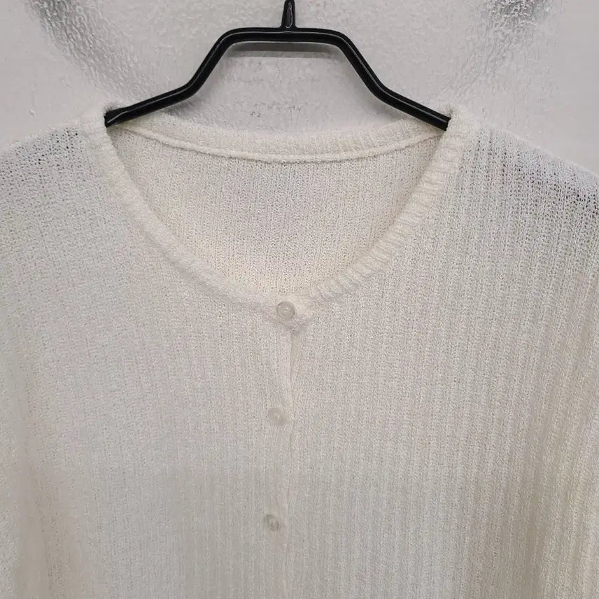 [BUNJANG] Generic Crop Ribbed Knit Cardigan / [여성66~77 size] 크롭 골지 니트 가디건