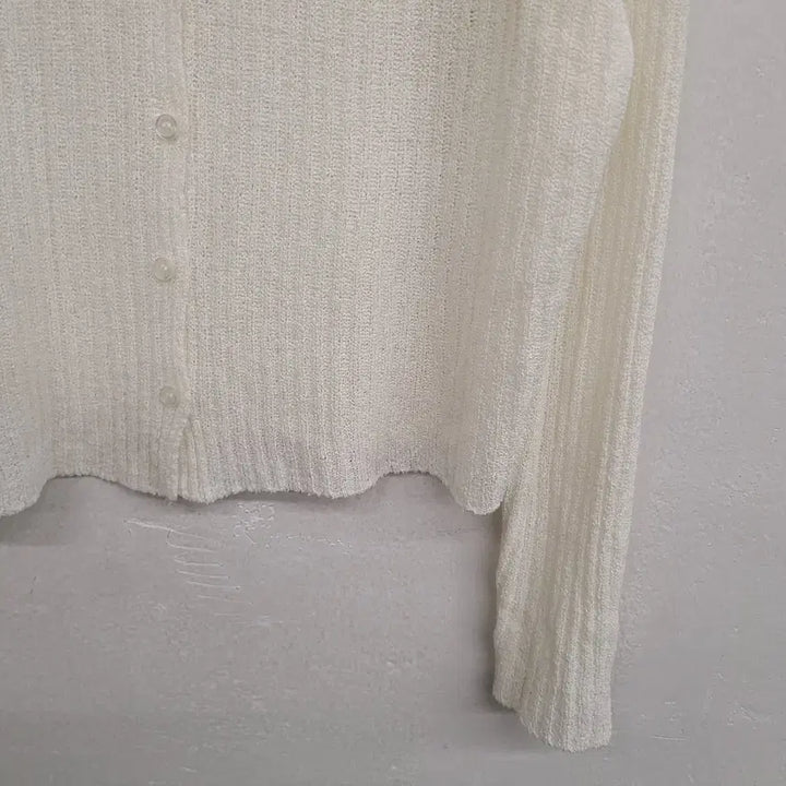 [BUNJANG] Generic Crop Ribbed Knit Cardigan / [여성66~77 size] 크롭 골지 니트 가디건