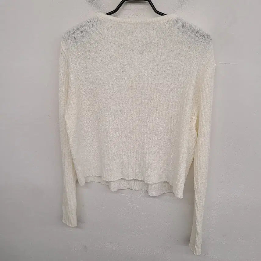 [BUNJANG] Generic Crop Ribbed Knit Cardigan / [여성66~77 size] 크롭 골지 니트 가디건
