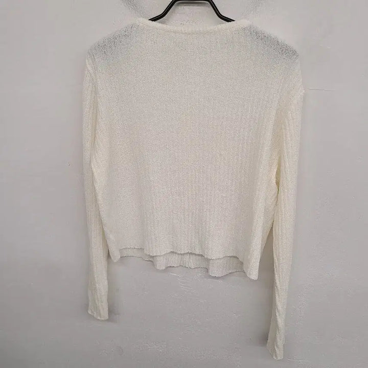 [BUNJANG] Generic Crop Ribbed Knit Cardigan / [여성66~77 size] 크롭 골지 니트 가디건