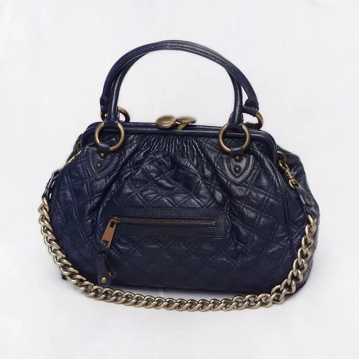 [BUNJANG] Marc Jacobs Stam Bag Quilted Leather Gold Chain Tote/Shoulder Bag / 마크 제이콥스 스탐백 퀼팅 레더 금장체인 토트.숄더백