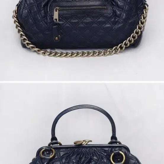 [BUNJANG] Marc Jacobs Stam Bag Quilted Leather Gold Chain Tote/Shoulder Bag / 마크 제이콥스 스탐백 퀼팅 레더 금장체인 토트.숄더백