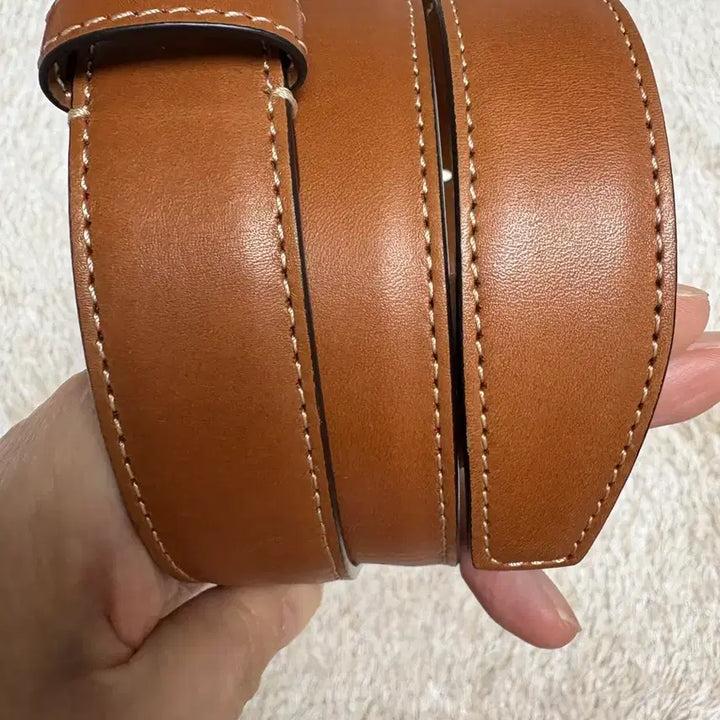 [BUNJANG] Celine Triomphe Logo Buckle Belt / 셀린느 벨트