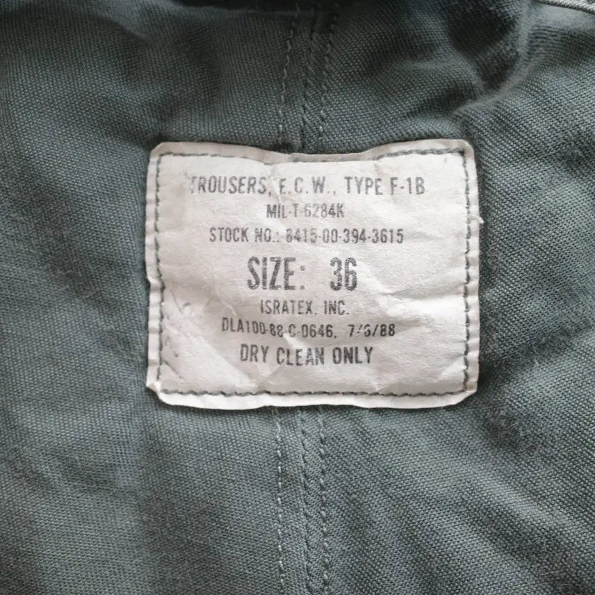 [BUNJANG] USAF Isratex F-1B Extreme Cold Weather Pants / 80s 미군 오리지널 USAF Type F-1B 극동계용 바지