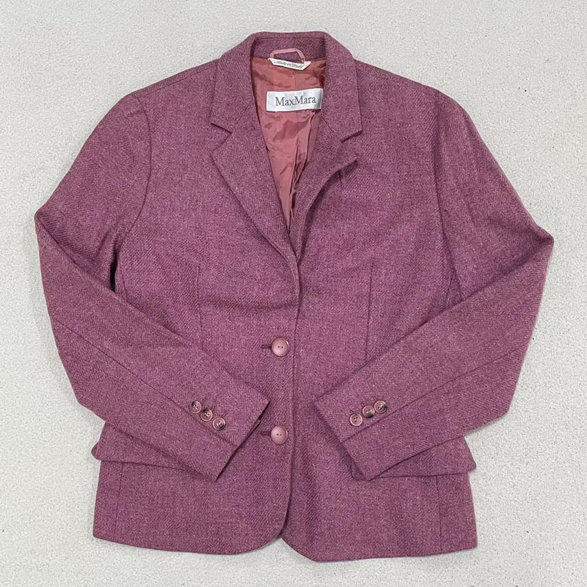 [BUNJANG] Max Mara Wool Tweed Blazer Jacket US 4 / US(4) 막스마라 울 트위드 블레이저 자켓 0320
