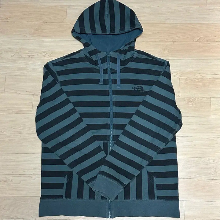 [BUNJANG] The North Face Striped Hoodie Zip-up XL / 노스페이스 스트라이프 후드집업 XL