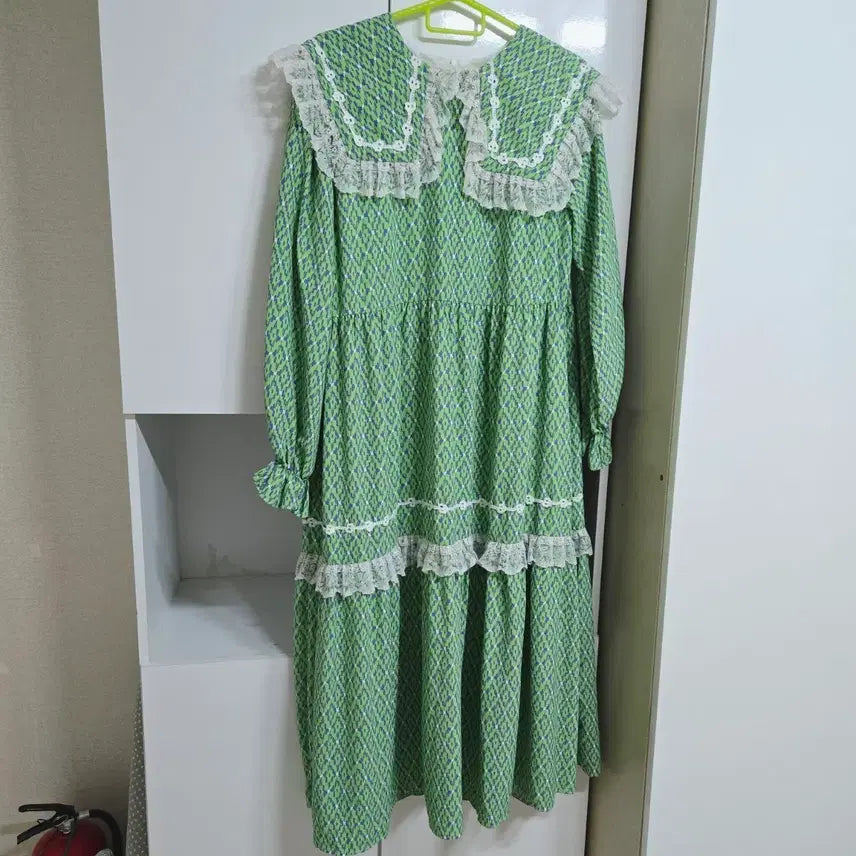 [SOLD OUT] 그린 레이스 원피스(임부복 가능)