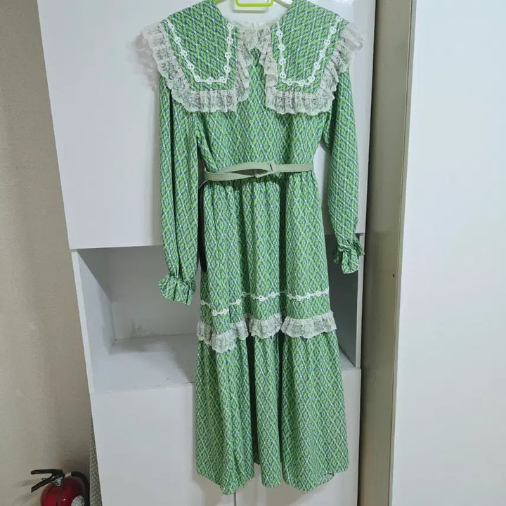 [SOLD OUT] 그린 레이스 원피스(임부복 가능)