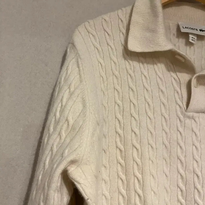 [BUNJANG] Lacoste Cable Knit Sweater / 라코스테 케이블 니트(남녀공용)