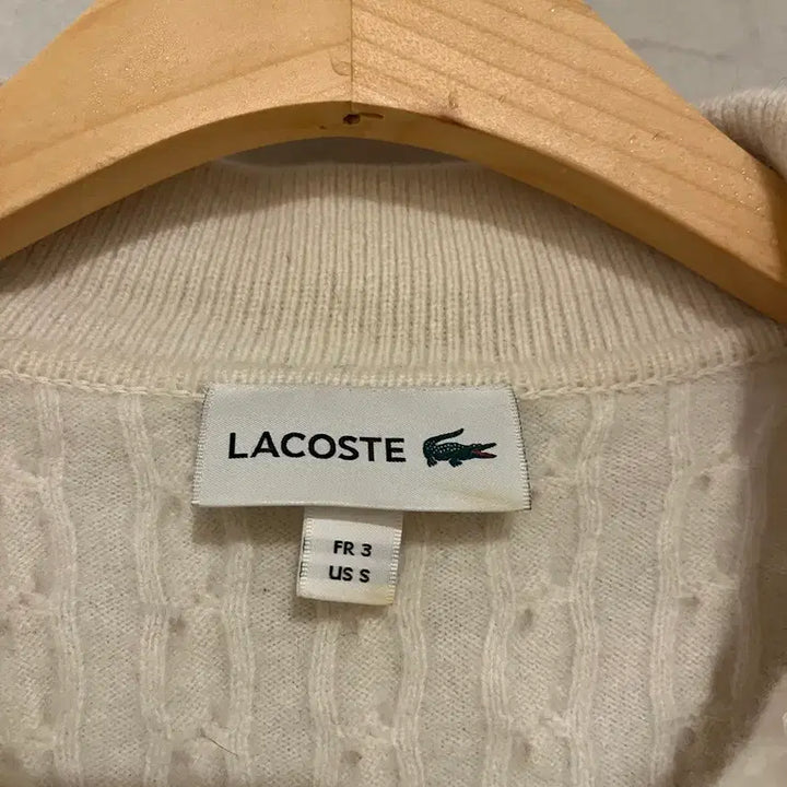 [BUNJANG] Lacoste Cable Knit Sweater / 라코스테 케이블 니트(남녀공용)