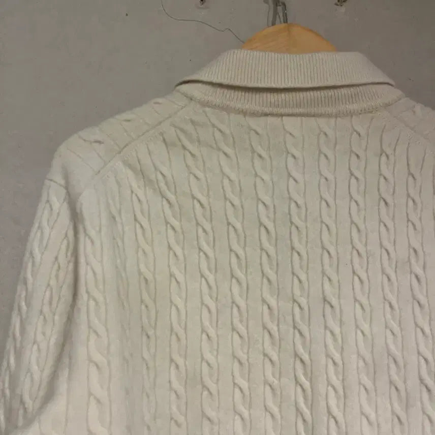 [BUNJANG] Lacoste Cable Knit Sweater / 라코스테 케이블 니트(남녀공용)