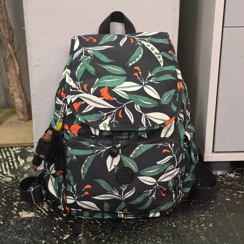 [BUNJANG] Kipling Floral Backpack / 키플링 플로럴 백팩