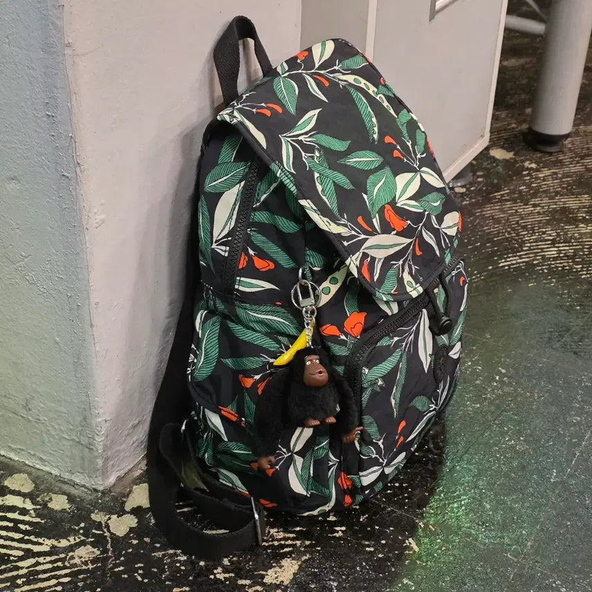 [BUNJANG] Kipling Floral Backpack / 키플링 플로럴 백팩
