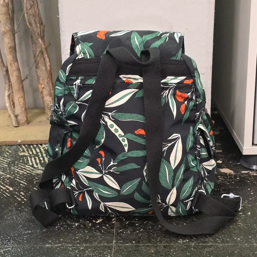 [BUNJANG] Kipling Floral Backpack / 키플링 플로럴 백팩