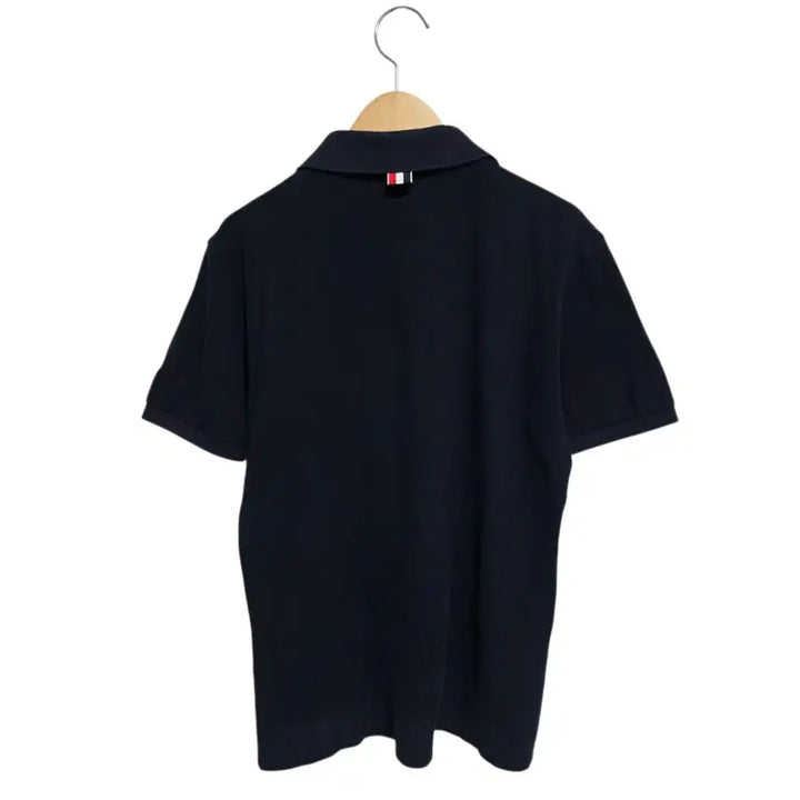 [BUNJANG] Thom Browne Pocket Tricolor Short Sleeve Polo Shirt / 톰브라운 포켓삼선 반팔 카라티셔츠