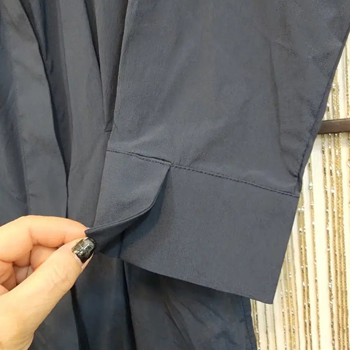[BUNJANG] Daniel Este Mid-Length Shirt Dress / 다니엘에스떼 셔츠형 롱 원피스/바스락소재  S사이즈