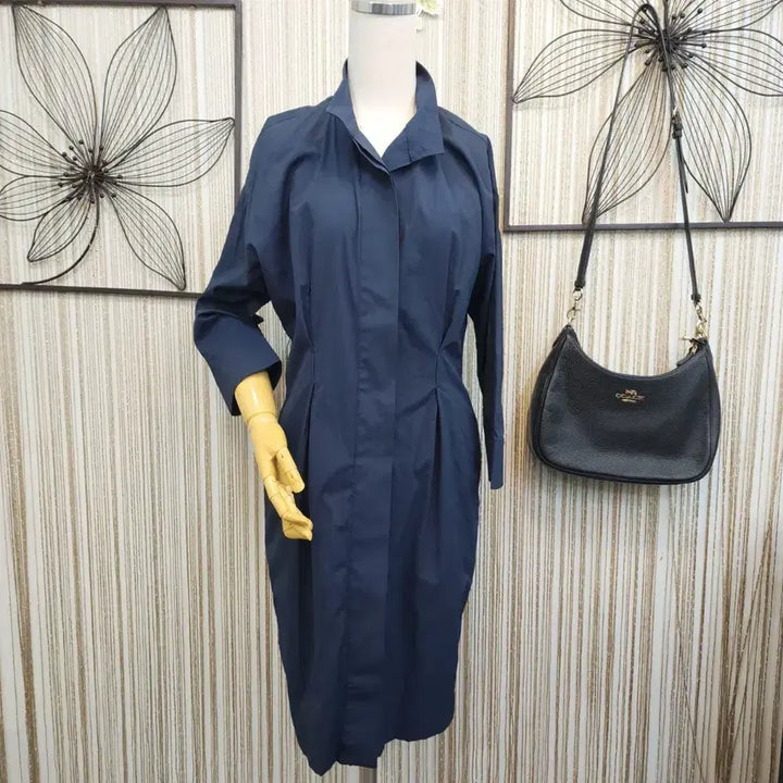 [BUNJANG] Daniel Este Mid-Length Shirt Dress / 다니엘에스떼 셔츠형 롱 원피스/바스락소재  S사이즈