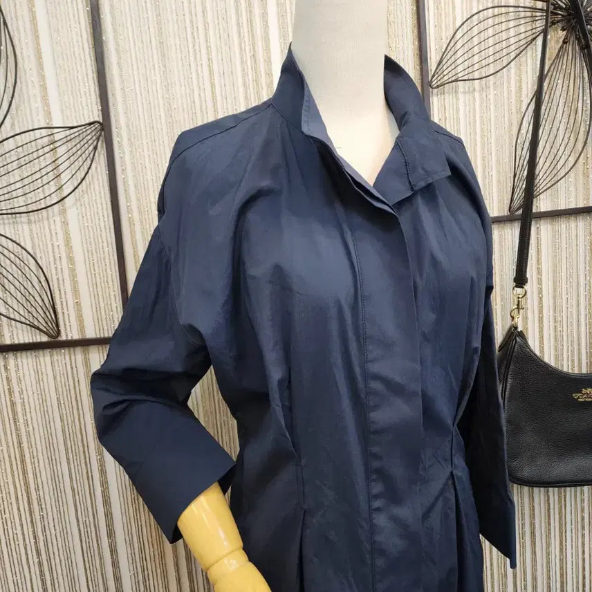 [BUNJANG] Daniel Este Mid-Length Shirt Dress / 다니엘에스떼 셔츠형 롱 원피스/바스락소재  S사이즈