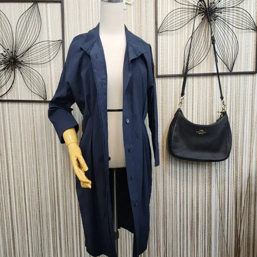 [BUNJANG] Daniel Este Mid-Length Shirt Dress / 다니엘에스떼 셔츠형 롱 원피스/바스락소재  S사이즈