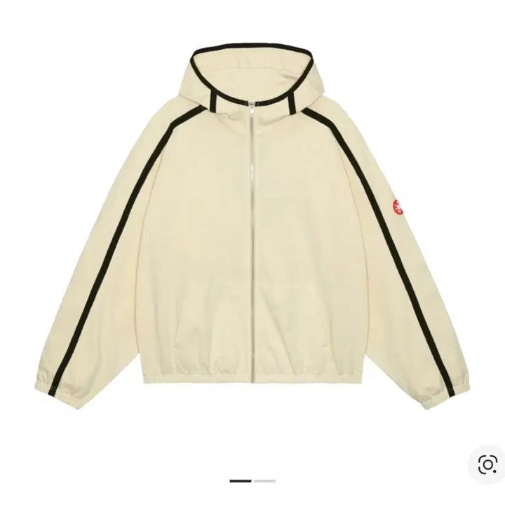 [BUNJANG] Cav Empt Overdye Tape Hoodie Beige / 카브엠트 오버다이 테이프 후드집업 베이지
