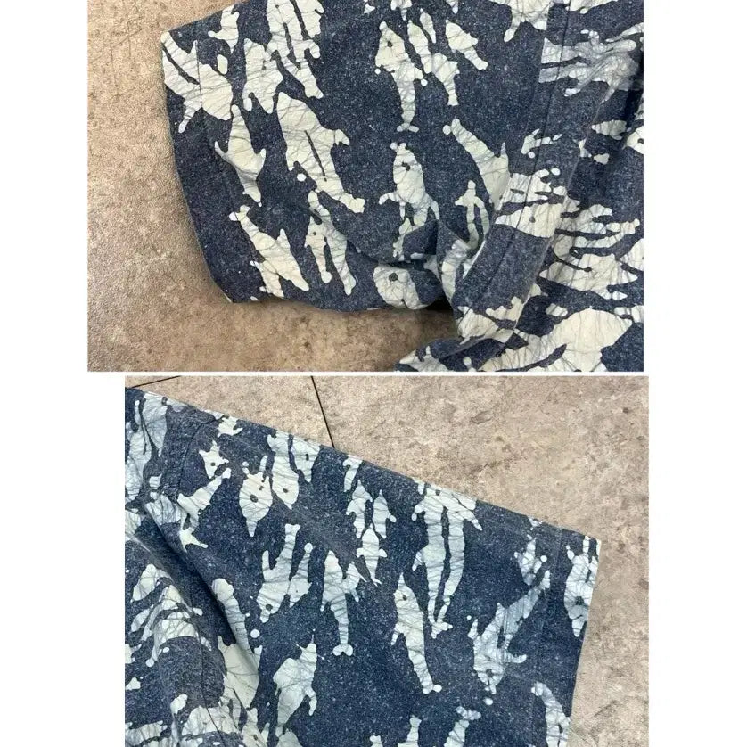 [BUNJANG] Chaps Ralph Lauren Patterned Pocket Short Sleeve Shirt Blue L / 챕스 랄프로렌 포켓 패턴 반팔 셔츠 블루 L 