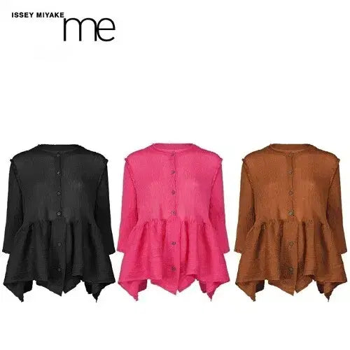 [SOLD OUT] 이세이미야케 미 시스루 크레페 가디건