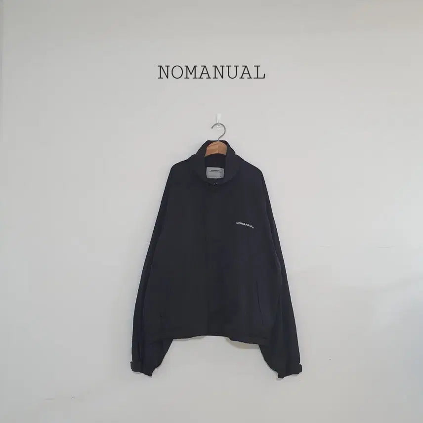 [BUNJANG] No.Manual Black Windbreaker Jacket / No.26032208 노매뉴얼 블랙 바람막이 자켓 블랙