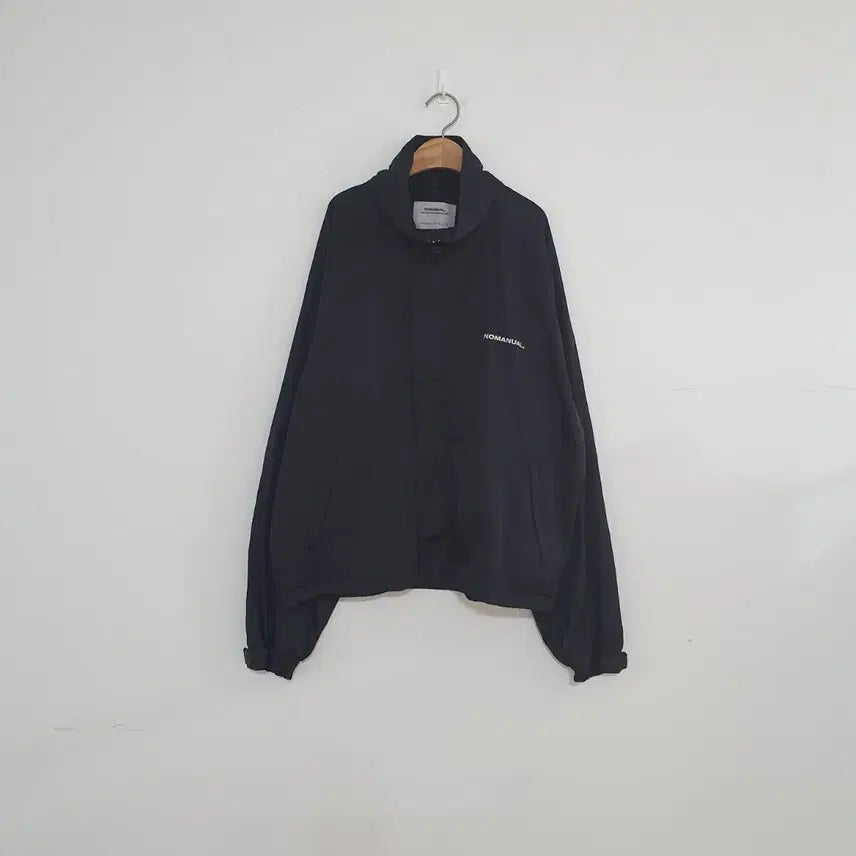 [BUNJANG] No.Manual Black Windbreaker Jacket / No.26032208 노매뉴얼 블랙 바람막이 자켓 블랙