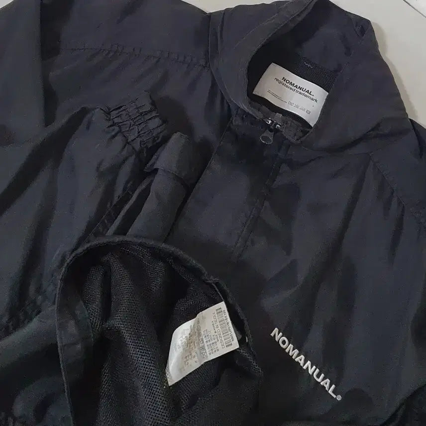 [BUNJANG] No.Manual Black Windbreaker Jacket / No.26032208 노매뉴얼 블랙 바람막이 자켓 블랙