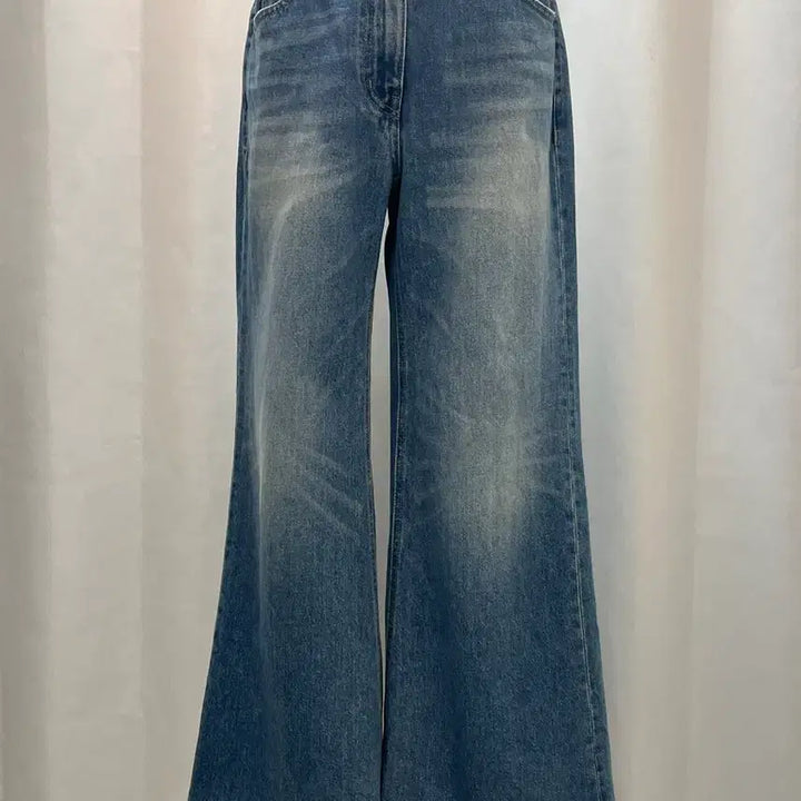 [BUNJANG] TIME Wide Denim Pants Bootcut Light Wash / 네고사절24년타임 TIME 와이드 데님 팬츠 부츠컷 연청 워싱