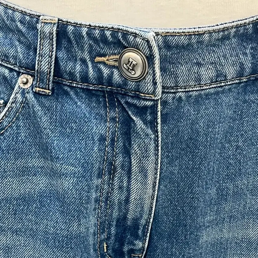 [BUNJANG] TIME Wide Denim Pants Bootcut Light Wash / 네고사절24년타임 TIME 와이드 데님 팬츠 부츠컷 연청 워싱