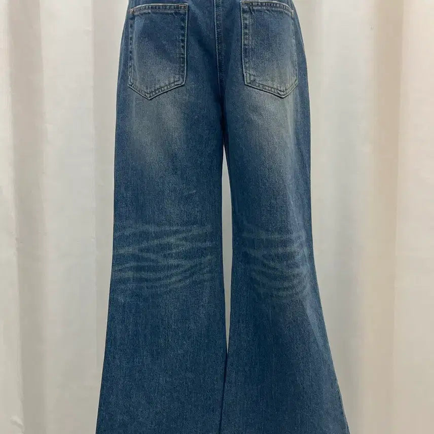 [BUNJANG] TIME Wide Denim Pants Bootcut Light Wash / 네고사절24년타임 TIME 와이드 데님 팬츠 부츠컷 연청 워싱