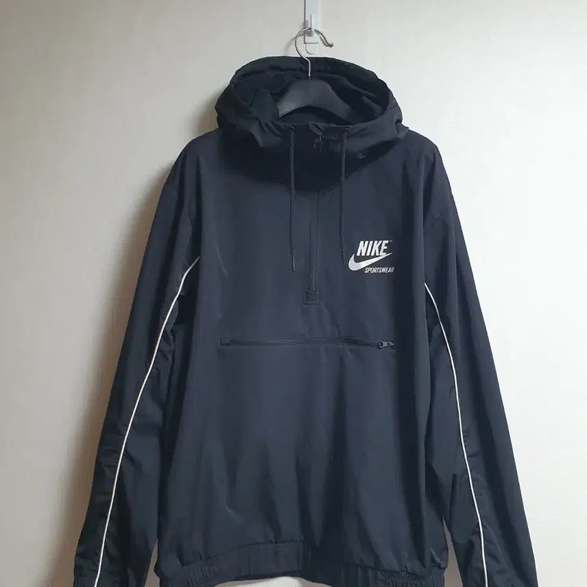 [BUNJANG] Nike NSW Half-Zip Windbreaker Anorak Jacket L / 나이키 NSW 반집업 바람막이 후드 아노락 L