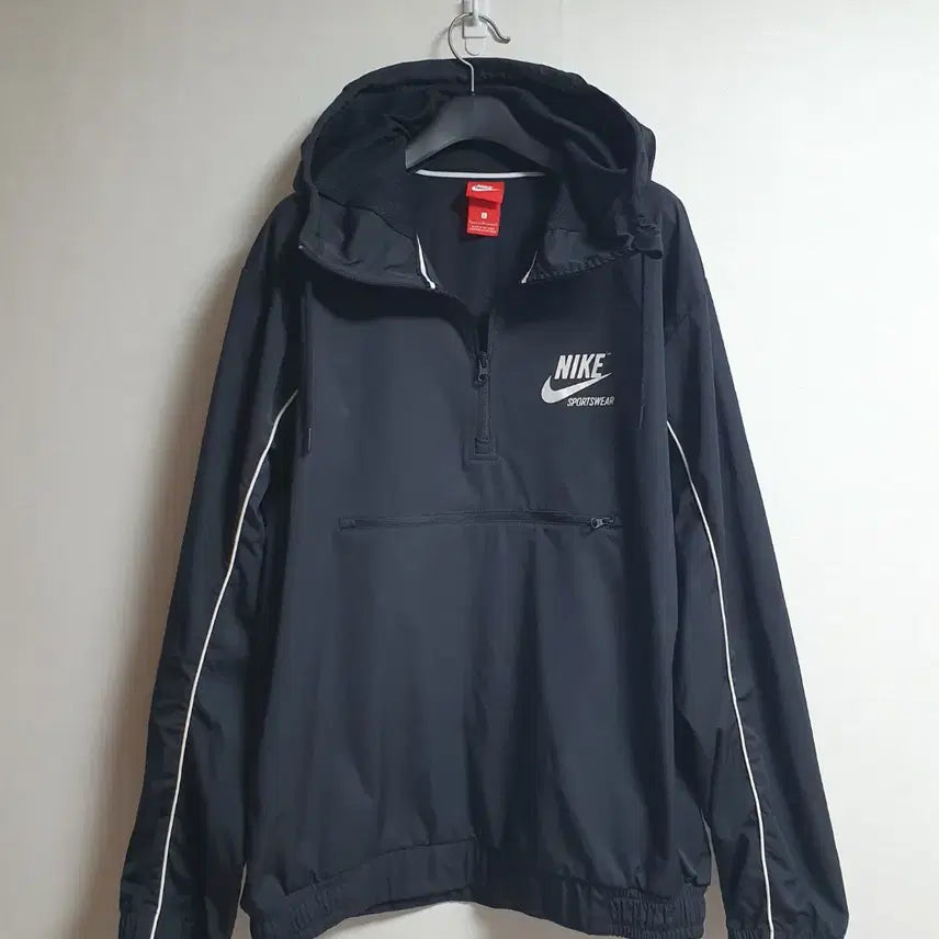 [BUNJANG] Nike NSW Half-Zip Windbreaker Anorak Jacket L / 나이키 NSW 반집업 바람막이 후드 아노락 L