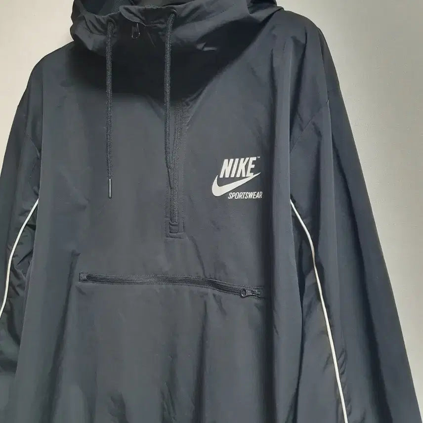 [BUNJANG] Nike NSW Half-Zip Windbreaker Anorak Jacket L / 나이키 NSW 반집업 바람막이 후드 아노락 L