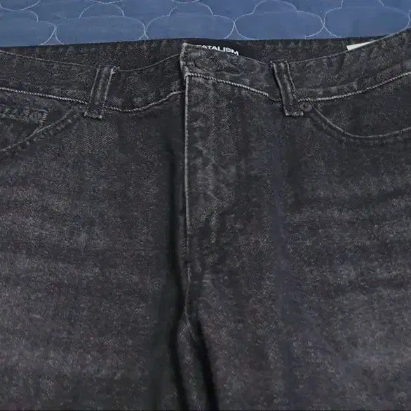 [BUNJANG] Fatalism Straight Washing Denim Jeans Black (34) / 페이탈리즘 스트레이트 워싱 데님진 흑청 (34)