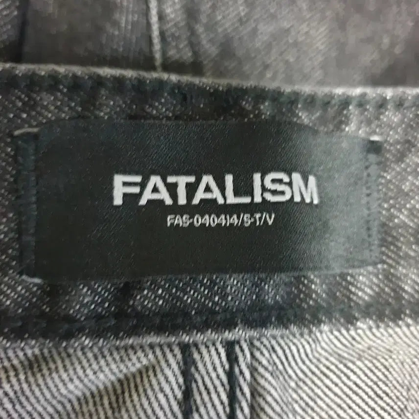[BUNJANG] Fatalism Straight Washing Denim Jeans Black (34) / 페이탈리즘 스트레이트 워싱 데님진 흑청 (34)
