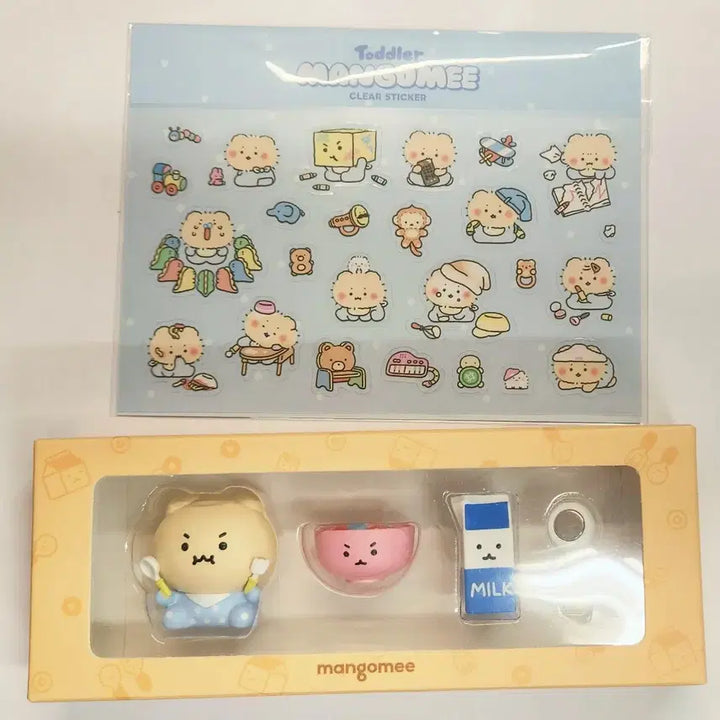 [BUNJANG] Manggeojin Gom Mang-Gom-i Bundle Set / 망그러진곰 망곰이 피규어 굿즈판매 (돌잔치/아침굿즈/스티커)