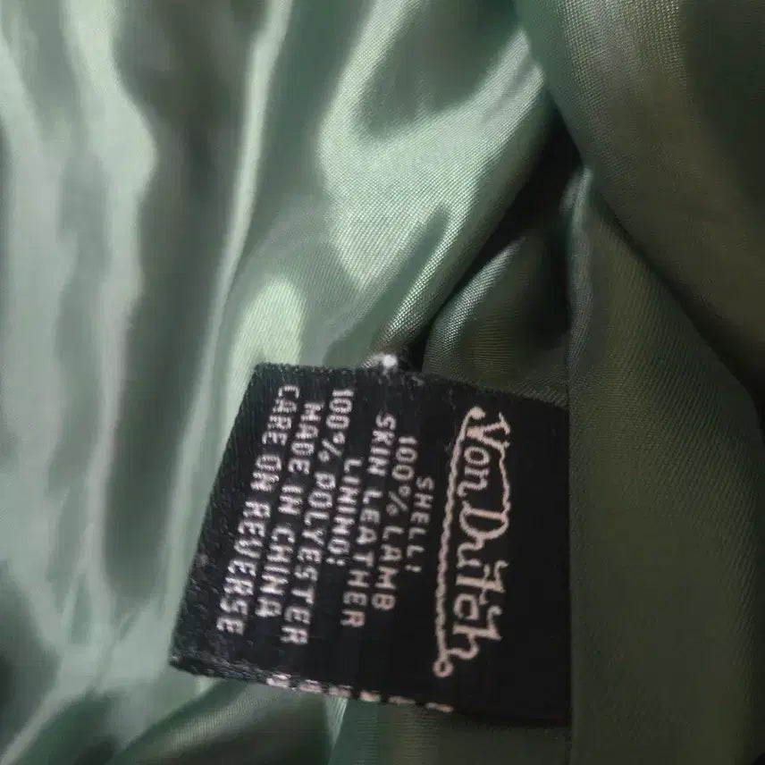 [BUNJANG] Von Dutch Lambskin Leather Jacket / 본더치 램스킨 가죽 자켓