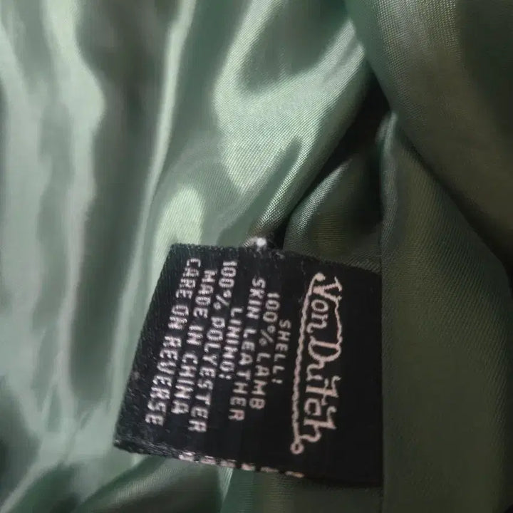 [BUNJANG] Von Dutch Lambskin Leather Jacket / 본더치 램스킨 가죽 자켓