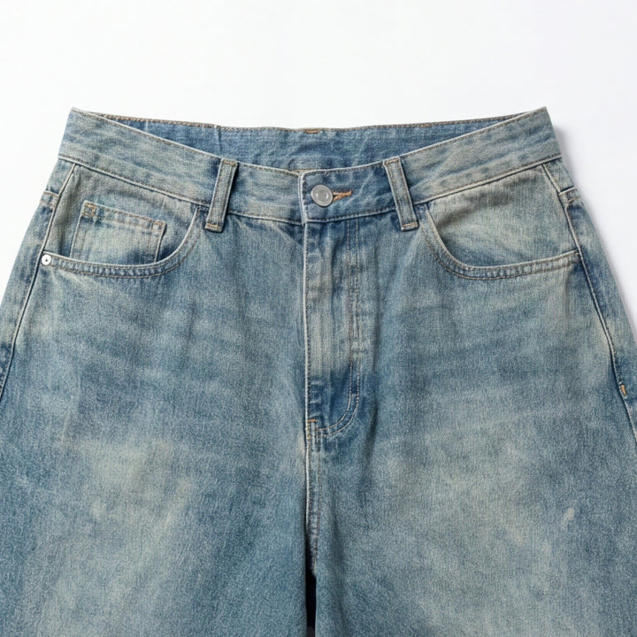 [BUNJANG] Vintage Washed Wide Leg Pants / [당일출고] 벌룬핏 빈티지 워싱 와이드 팬츠