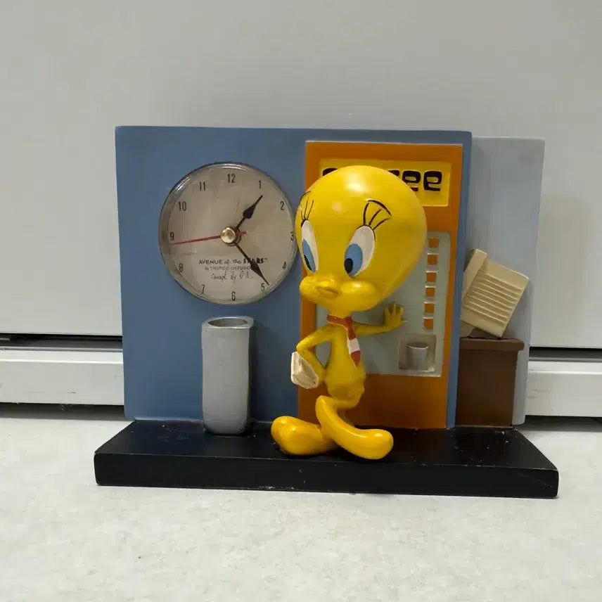 [BUNJANG] Looney Tunes Tweety Wall Clock Vintage / 루니툰 트위티 벽시계 빈티지 장식