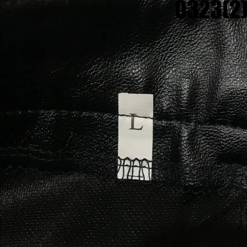 [BUNJANG] Black Leather Baggy Pants L / 블랙 레더 배기 팬츠 L