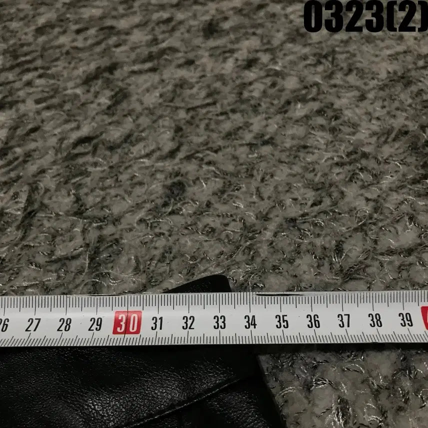[BUNJANG] Black Leather Baggy Pants L / 블랙 레더 배기 팬츠 L