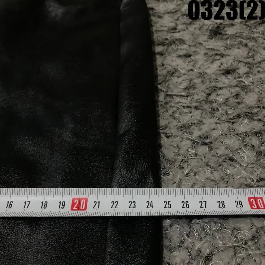 [BUNJANG] Black Leather Baggy Pants L / 블랙 레더 배기 팬츠 L