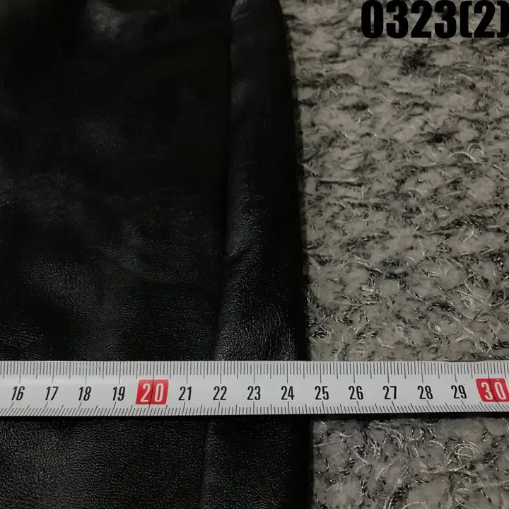 [BUNJANG] Black Leather Baggy Pants L / 블랙 레더 배기 팬츠 L