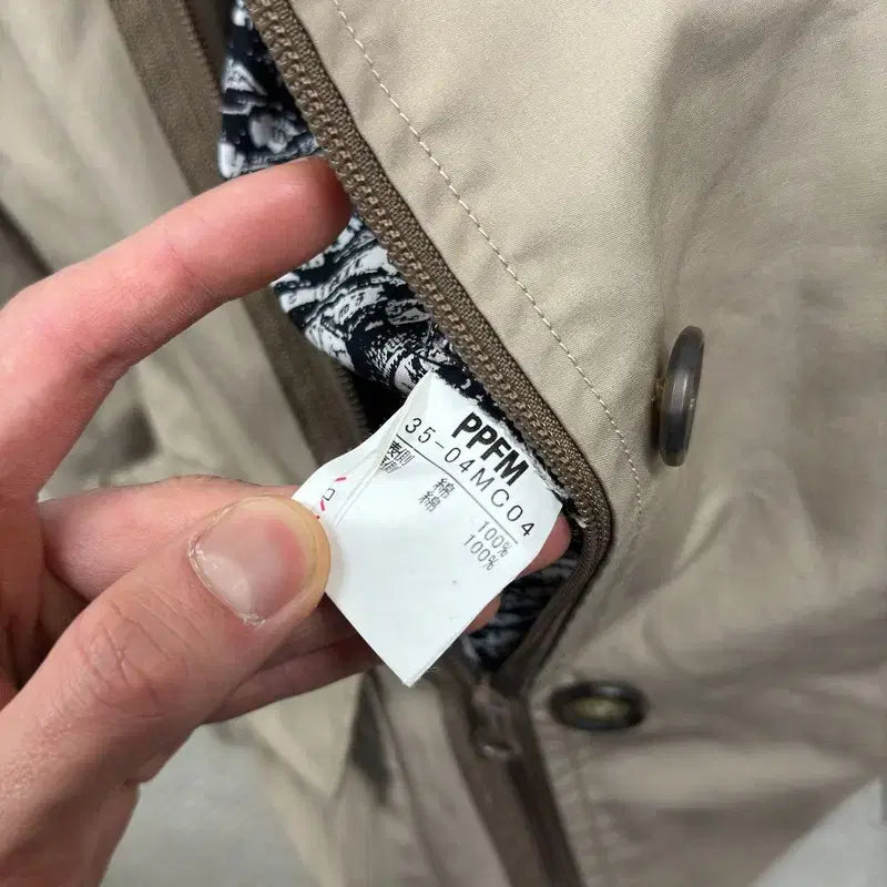[BUNJANG] PPFM Casual Double-Button Half Trench Coat / 피피에프엠 캐주얼 더블버튼 하프 트렌치 코트 95 A07946