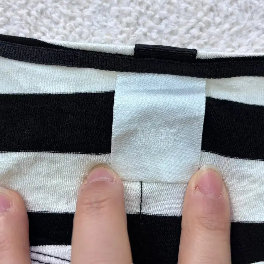 [BUNJANG] F Stripe Mini Dress / F 하레 스트라이프 미니 원피스 0320E